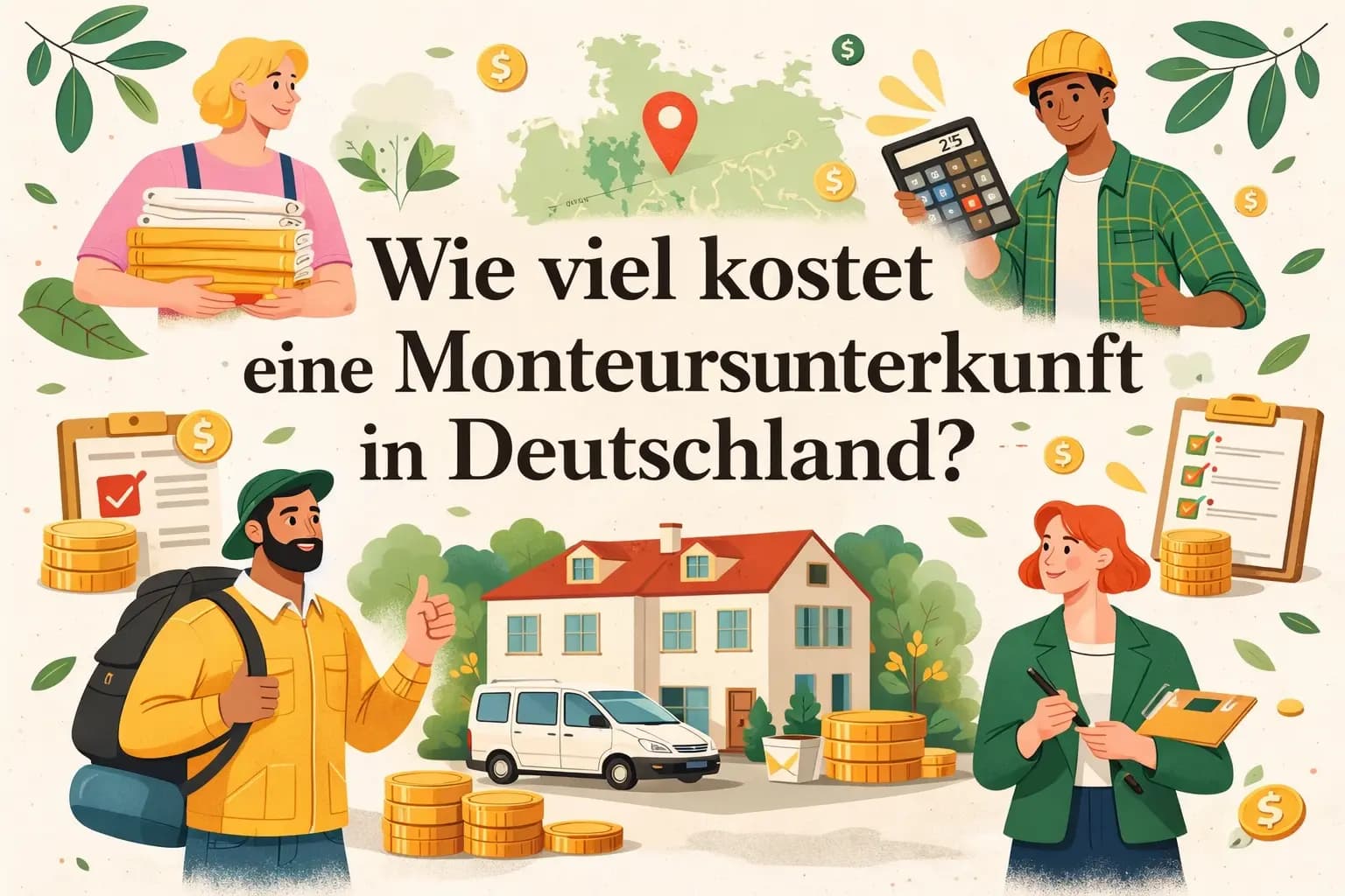 Wie viel kostet eine Monteurunterkunft in Deutschland?